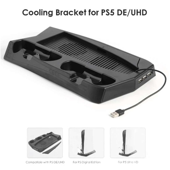 KJH Charging Stand with Cooling Fan For PS5