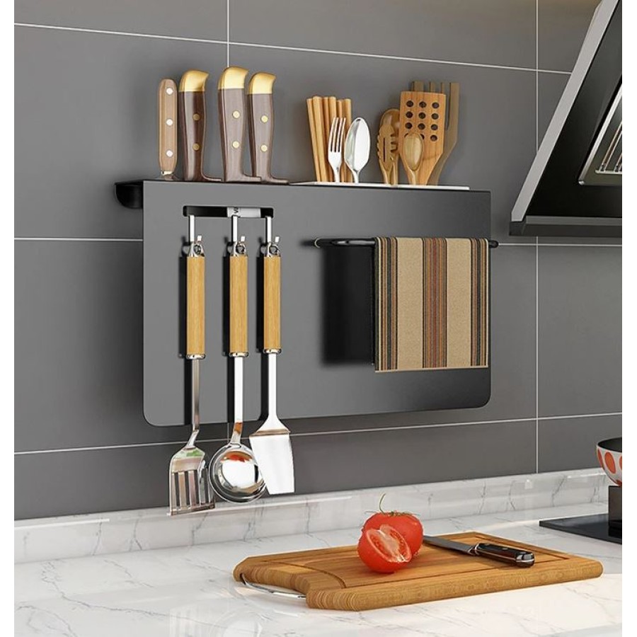 3 in 1 Knives Holder Stainless Steel Kitchen Storage Rack