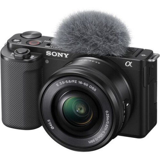 Sony ILCZV-E10L/B Alpha ZV-E10 Mirrorless Camera with 16-50 Lens (Black)