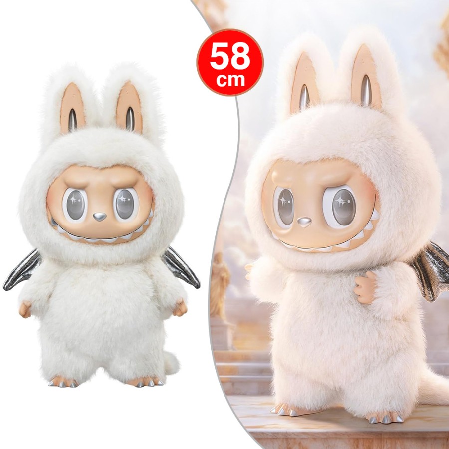 Popmart Angel Labubu Plush Doll Figure 58cm
