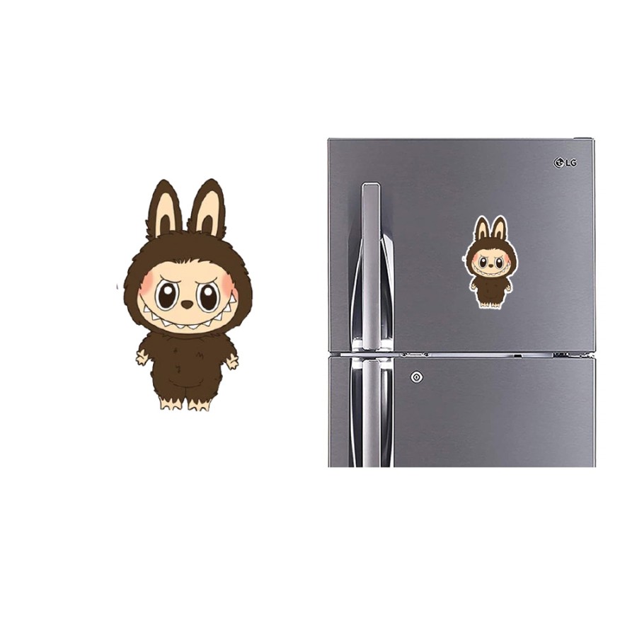 Refrigerator Fridge Acrylic Magnetic - Labubu Brown Refrigerator Fridge Acrylic Magnetic - Labubu Brown
