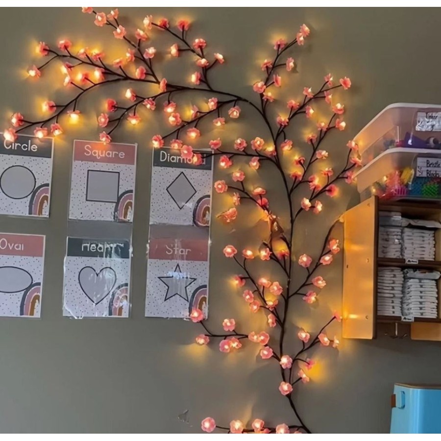Creative LED Cherry Blossom Light Bendable Flower Branch Lamp Home Decor