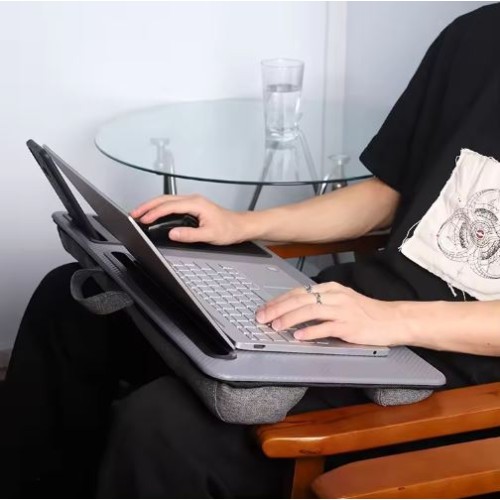 Lapgear Laptop Desk table with Mouse Pad, and Phone Holder