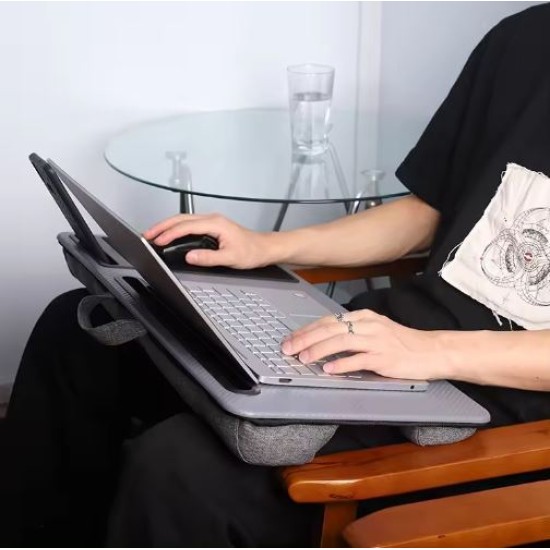 Lapgear Laptop Desk table with Mouse Pad, and Phone Holder