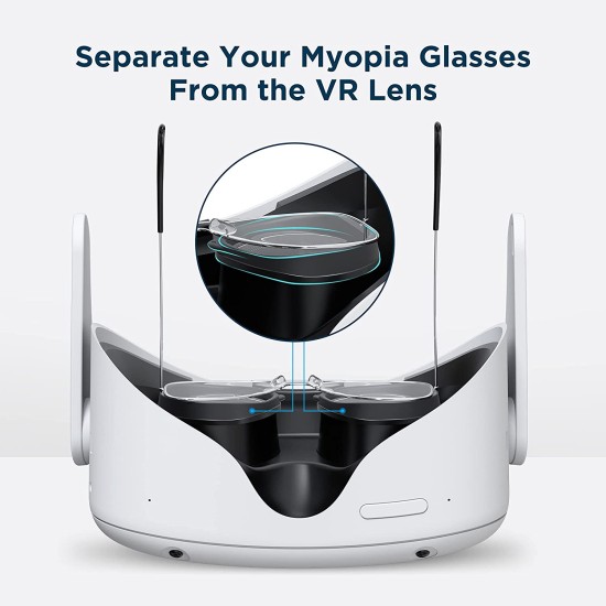Kiwi Design VR Anti-Scratch Ring Lens For Oculus Quest 2 Glasses Scratch Protection Soft Frame Compatible Quest1/2