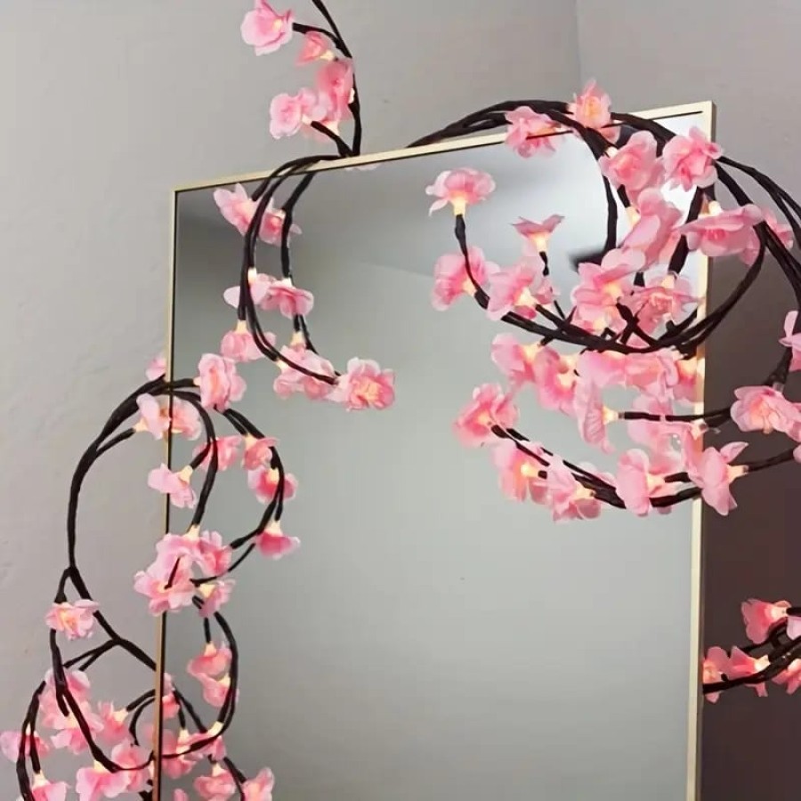 Creative LED Cherry Blossom Light Bendable Flower Branch Lamp Home Decor