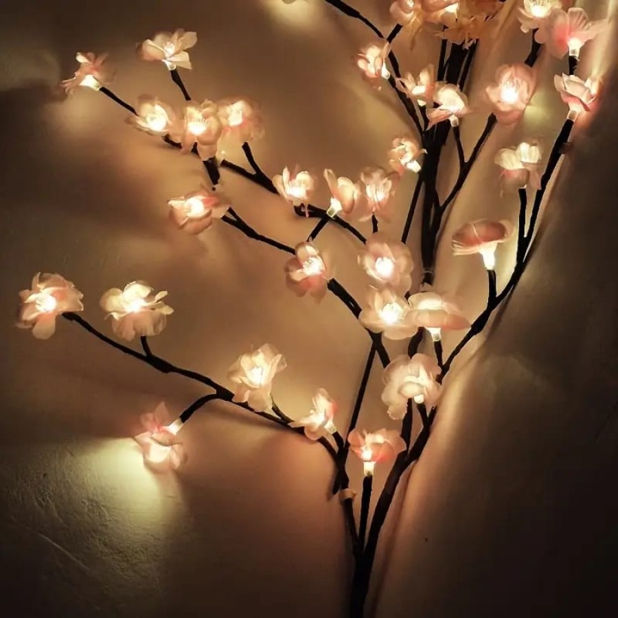 Creative LED Cherry Blossom Light Bendable Flower Branch Lamp Home Decor
