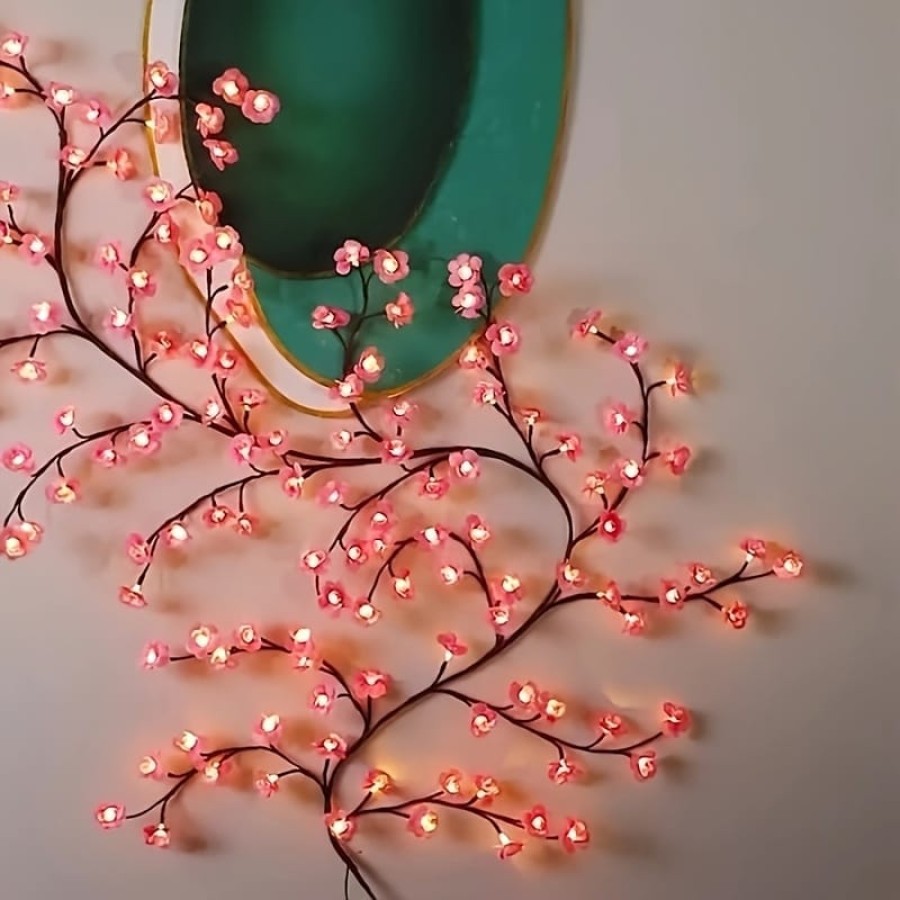 Creative LED Cherry Blossom Light Bendable Flower Branch Lamp Home Decor