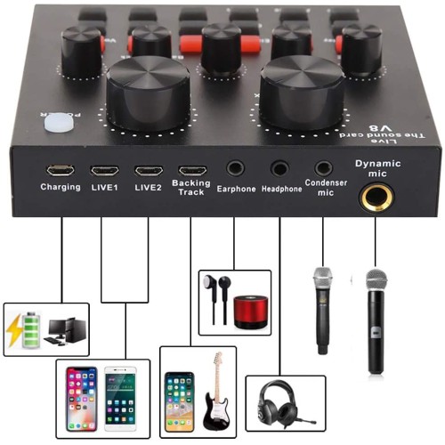 Live Broadcast Equipment Microphone Kit set