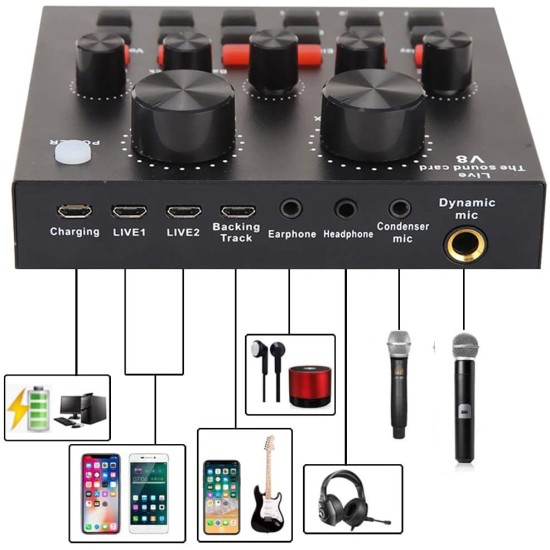 Live Broadcast Equipment Microphone Kit set