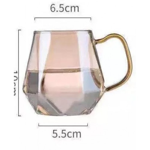 Large Diamond Glass Pitcher Set