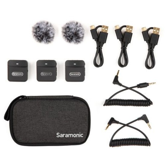 Saramonic Blink 100 B2 Ultra Compact 2.4GHZ Dual Channel Wireless Microphone System