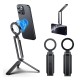 Magnetic Phone Tripod & Mini Foldable Stand