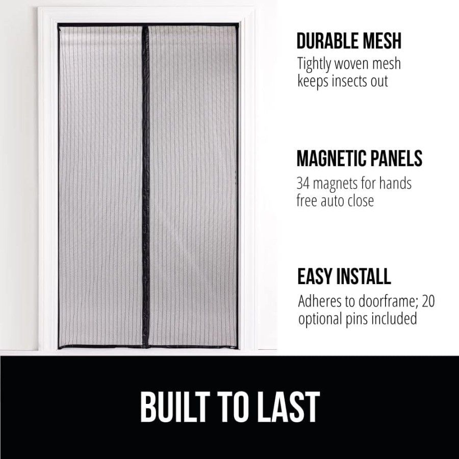 Mesh Magnetic Screen Door Curtain