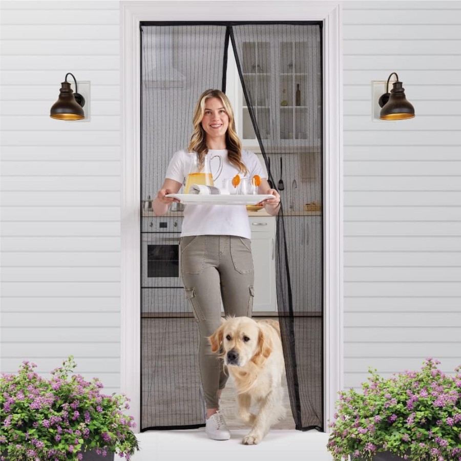 Mesh Magnetic Screen Door Curtain