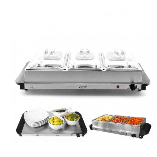 Sumo Mini Tray Buffet 3 Sections Server & Warming Tray