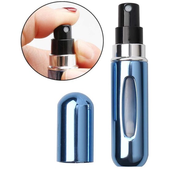 Mini Portable Refillable Perfume Travel Spray Bottle 5ml - Black