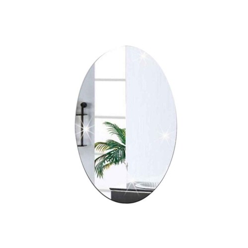 Wall Sticker Oval shape Mirror