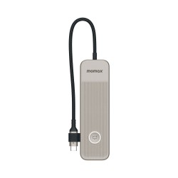 Momax OneLink 8 In 1 Multi-Functional USB-C Power Hub - Titanium (DH18L) Momax OneLink 8 In 1 Multi-Functional USB-C Power Hub - Titanium (DH18L)