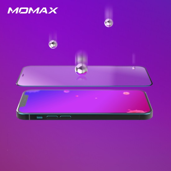 Momax Anti-bacterial Full Coverage Arc Edges AGC Glass Film for iPhone 12 mini (5.4) – Black