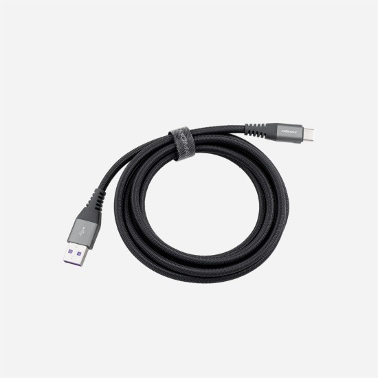 Momax Elite Link USB-A to USB Type-C Cable (2M) Black (DA18E)