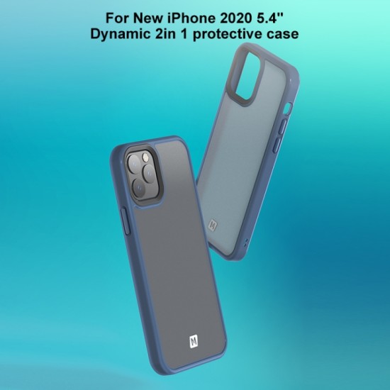 MOMAX Hybrid Phone Case for iPhone 12mini (5.4) -Blue