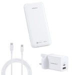 Momax Ipower Minimal PD5 External Battery Pack 20000 mAh Type-C Cable White (VPD0040)