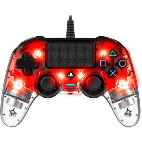 NACON Compact Wired Controller for PlayStation 4 - Crystal Red