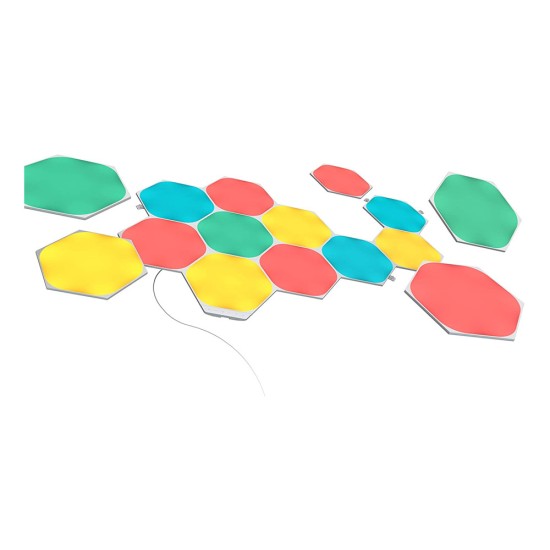 NanoLeaf Shapes - Hexagon Light Panels - White - 15 Panels