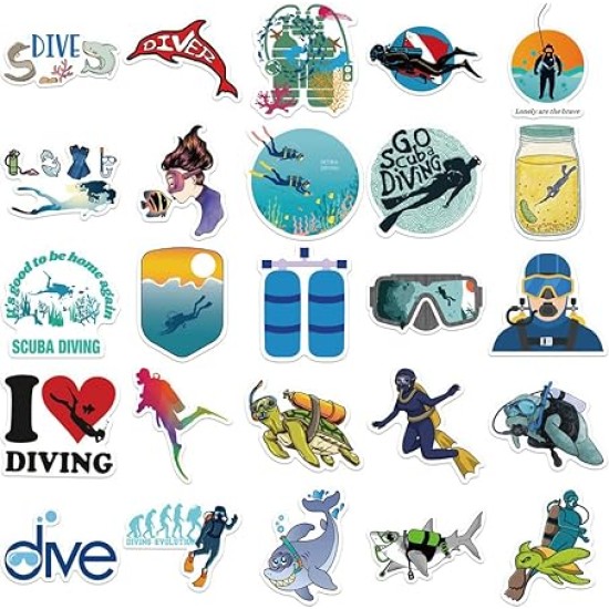 Diving Sticker