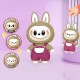Labubu Face Changing Keychain Toy - Brown/Pink Labubu Face Changing Keychain Toy - Brown/Pink