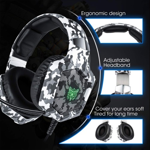 ONIKUMA K8 PS4 Gaming Headset with RGB Light