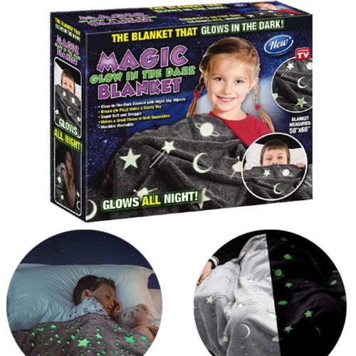 Magic Glow in The Dark Blanket 50x60inch