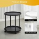 Round  Tea Table with Swivel Casters