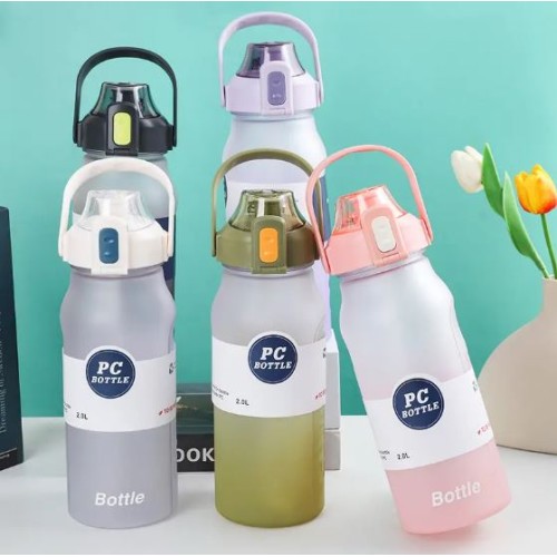 2L PC Portable Drinking large capacity Bottle