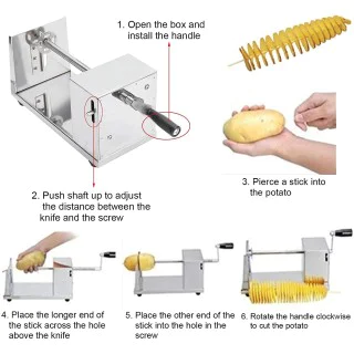 Automatic Stretch Tornado Potato Machine Potato Cutter Machine