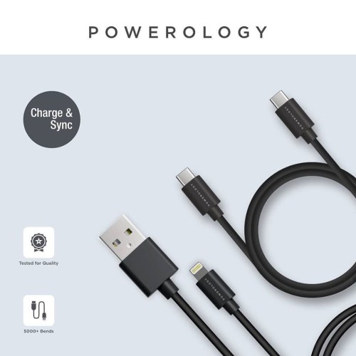 Powerology USB-C Lightning Data and Charge Cable (3m/9.8ft)