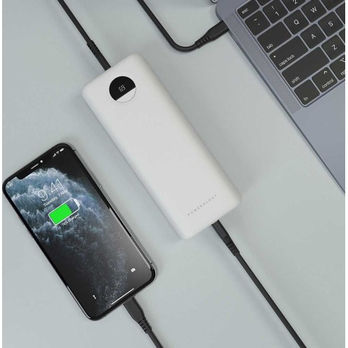 Powerology Compact Power Bank 20000mAh PD 30W - White