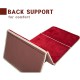 Prayer Rug Mat with Back Sitter Support - Red