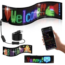 Car PIXEL LED Sign Bluetooth App Control Car PIXEL LED Sign Bluetooth App Control