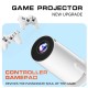 Mini Game Projector M300 – 4K/HD/3D Support, WiFi 6, Bluetooth 5.4, Android 11, Auto Keystone