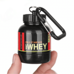 Whey Protein Powder Container Funnel Key Chain