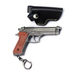 PUBG Gun Metal Keychain with Leather Carry