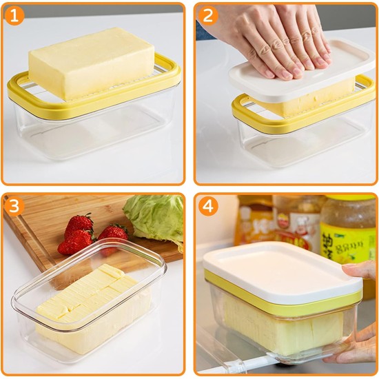 2-in-1 Butter Storage Box with Cutting Device