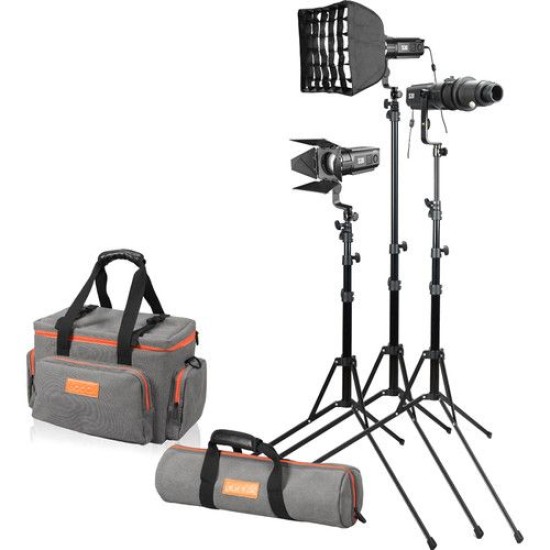 Godox S30 3 Head Kit Led Focus Light