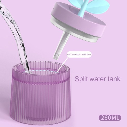 Cool Mist Humidifier with Cute Flower 260ml