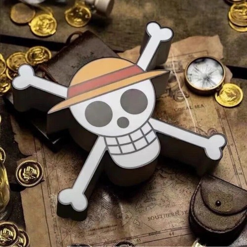 One Piece LED Night Light Lamp Pirate King Skeleton