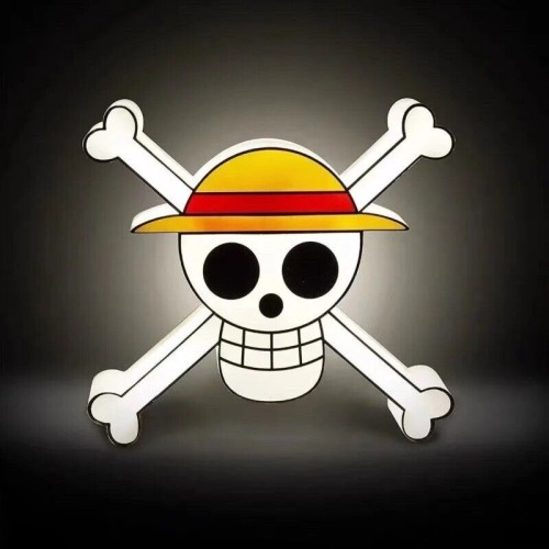 One Piece LED Night Light Lamp Pirate King Skeleton