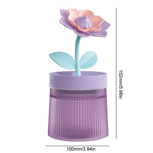 Cool Mist Humidifier with Cute Flower 260ml