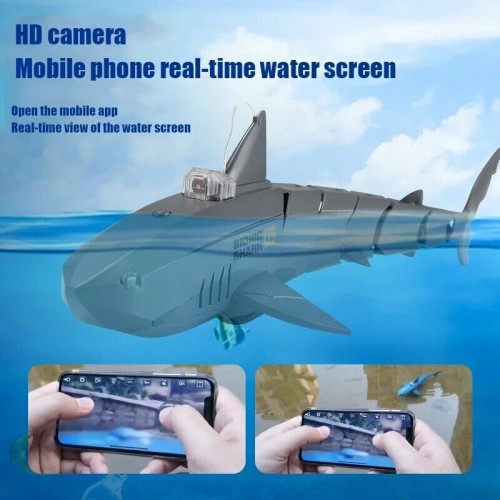 RC Shark Acceleration 360 Degrees Rotating Attach Camera With Remote Control